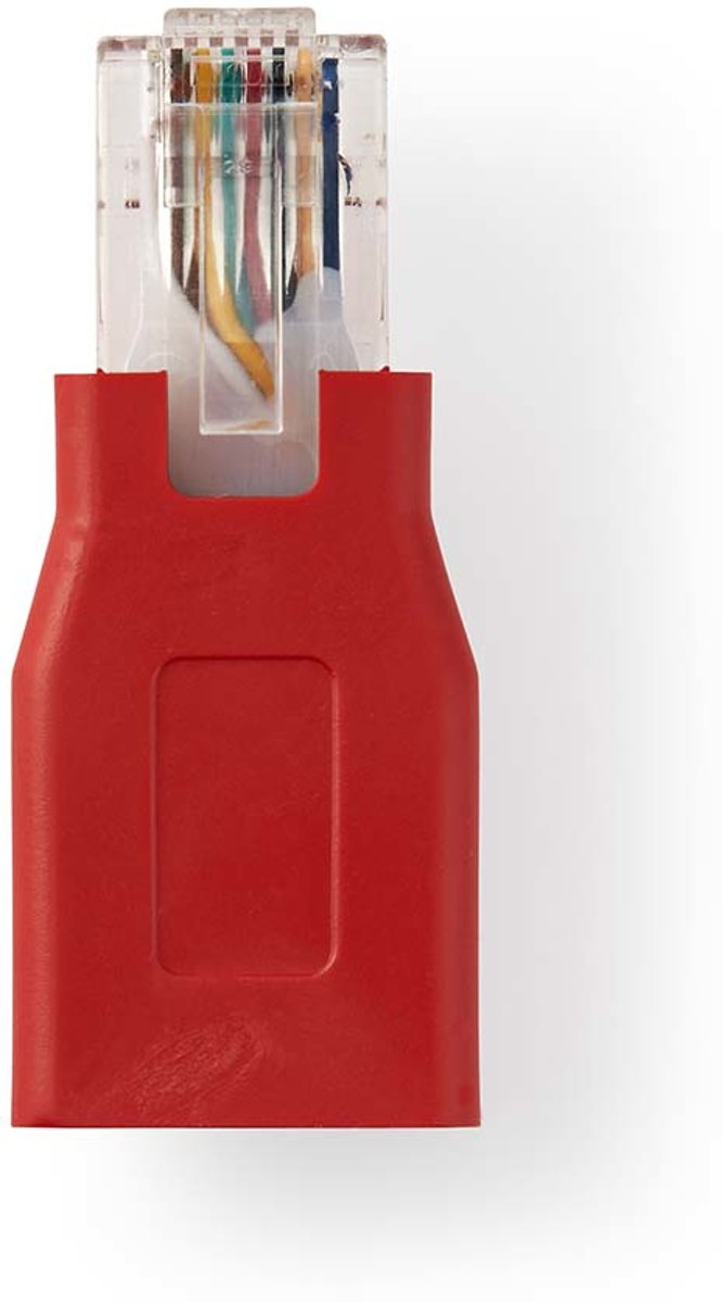 Cat 6 Crossover Network Adapter | RJ45 Male - RJ45 Female | Red